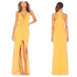 Lovers + Friends Xael Gown - Yellow